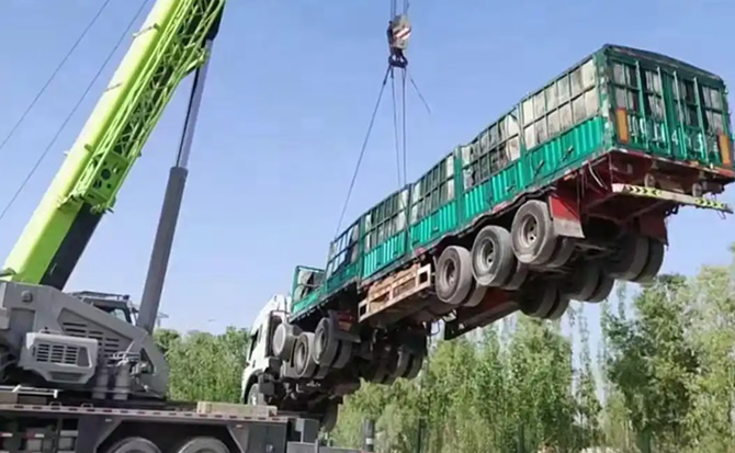 广安区道路脱困救援案例
